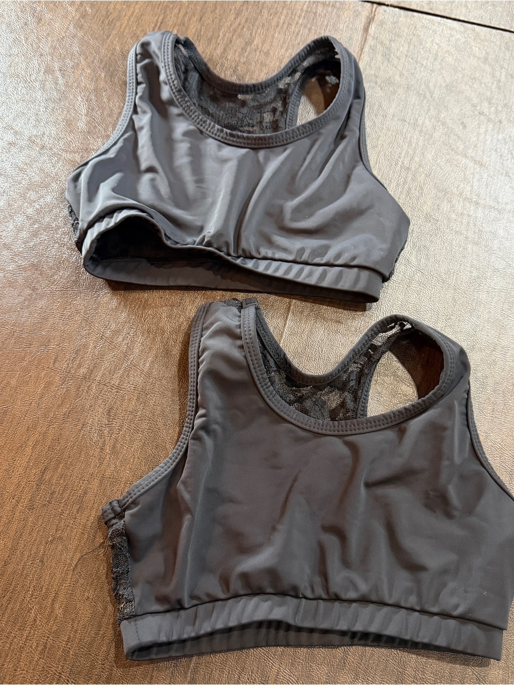 Natalie Dance Wear Kids Sports Tops with Lace on the Back Sz Toddler